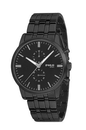 ساعت مچی مشکی مردانه 42 میلی متر POLO Rucci - کد 749120553