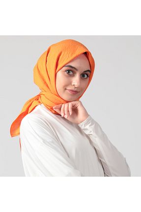 روسری نارنجی پلی استر ipekistanbul - کد 834376109
