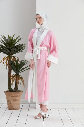 کیمونو صورتی زنانه بافتنی کد 834218001