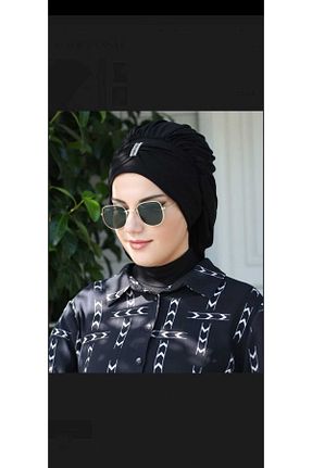 کلاه شنای حجاب مشکی زنانه mikam - کد 834239826