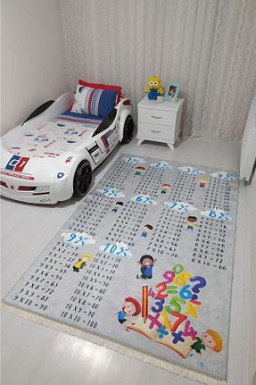 فرش بچه گانه آبی پلی استر VOPTEKS - کد 736551210