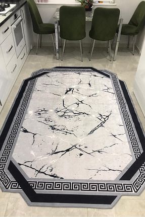 فرش آشپزخانه طوسی پلی استر VOPTEKS - کد 777040480