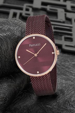 ساعت مچی بنفش زنانه 31-34 میلی متر Ferrucci - کد 219101958