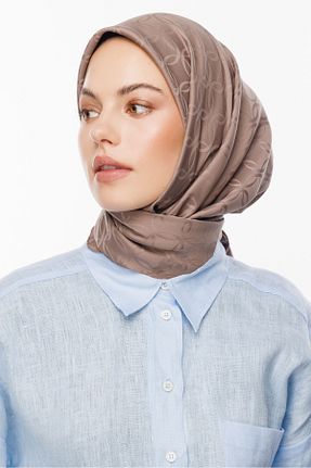 روسری قهوه ای پنبه ای Mooncorn - کد 834392072