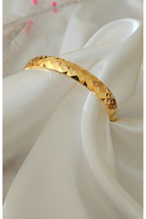 دستبند استیل طلائی زنانه استیل ضد زنگ کد 828180025