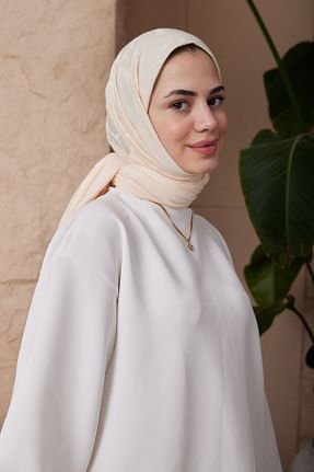 روسری بژ ساده 19V69 ITALIA - کد 834438593