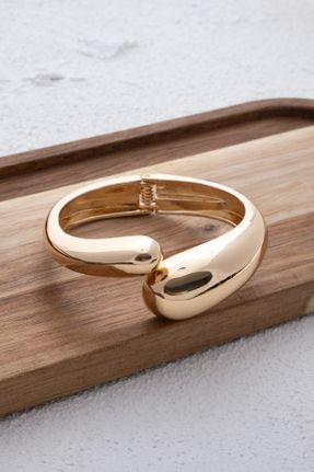 دستبند جواهر طلائی زنانه برنز کد 833882007