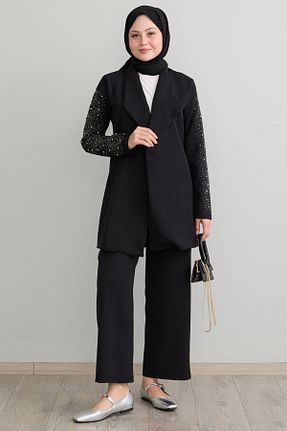 ست بالاتنه و پائین تنه حجاب مشکی زنانه Relaxed InStyle - کد 834425562