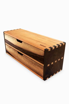 نظم دهنده رو میزی قهوه ای Woodsaka - کد 69145247