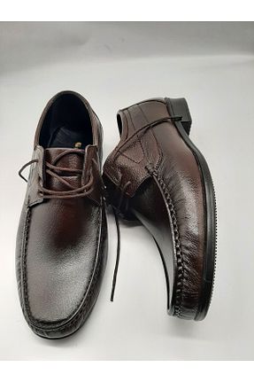 کفش کلاسیک قهوه ای مردانه چرم خالص Franz - کد 834439213