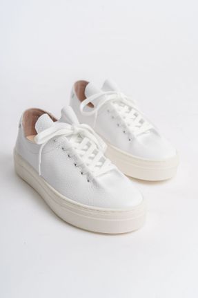 کفش کژوال سفید زنانه پاشنه کوتاه ( 4 - 1 cm ) پاشنه ساده کد 832730763