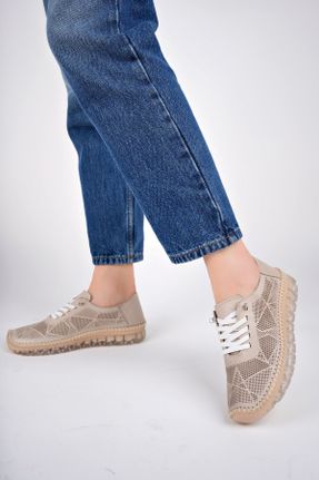 کفش کژوال زنانه چرم طبیعی پاشنه کوتاه ( 4 - 1 cm ) پاشنه ساده کد 824732178