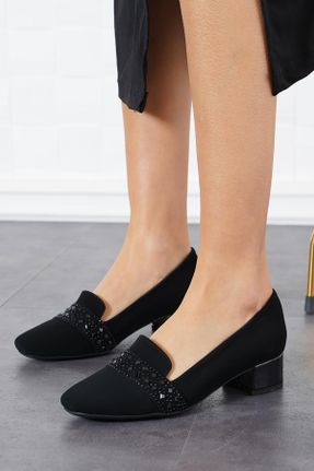 کفش پاشنه بلند کلاسیک مشکی زنانه چرم مصنوعی پاشنه ساده پاشنه متوسط ( 5 - 9 cm ) کد 148207231