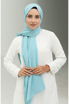 شال آبی زنانه Medine İpeği Mec Fashion - کد 834139857