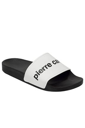 دمپائی سفید مردانه چرم خالص Pierre Cardin - کد 834150382