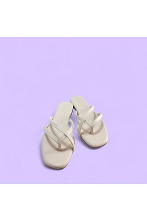 دمپائی بژ زنانه چرم مصنوعی FURIA SHOES - کد 834165287