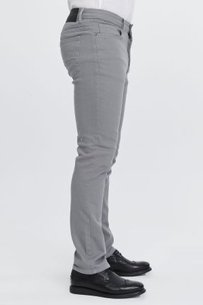 شلوار جین طوسی مردانه پاچه لوله ای فاق بلند جین استاندارد کد 728715857