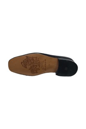 کفش کلاسیک مشکی مردانه چرم طبیعی پاشنه کوتاه ( 4 - 1 cm ) پاشنه ساده کد 804419573