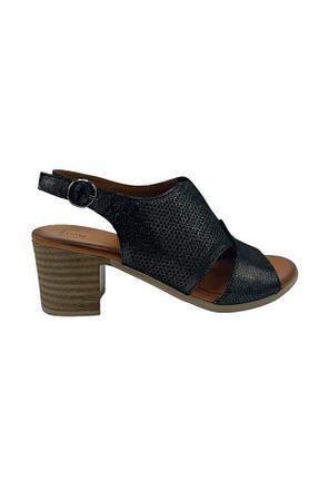 کفش پاشنه بلند کلاسیک طوسی زنانه چرم خالص Kemal Tanca - کد 834252795