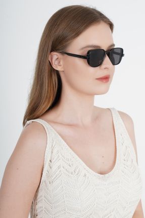 عینک آفتابی مشکی زنانه 50 UV400 استخوان سایه روشن کد 834260024