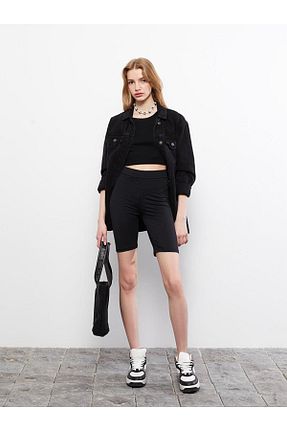 ساق شلواری مشکی زنانه بافتنی LC Waikiki - کد 811836821