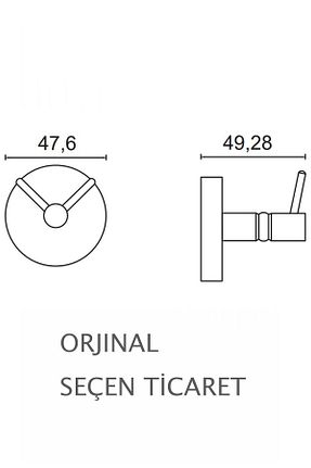 آویز حمام سفید ÇELİK BANYO - کد 675119704