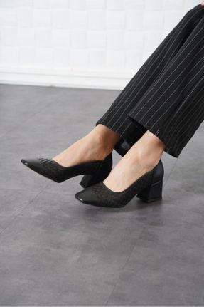 کفش پاشنه بلند کلاسیک مشکی زنانه پاشنه متوسط ( 5 - 9 cm ) پاشنه ساده کد 825776328