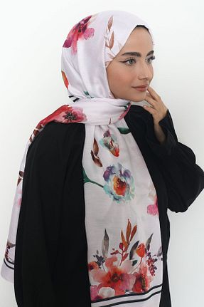 شال رنگی زنانه پنبه ای Mizge Scarf - کد 802575457