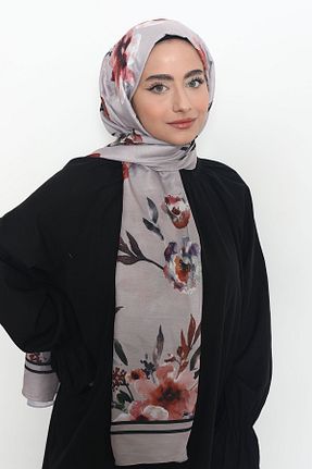 شال رنگی زنانه پنبه ای Mizge Scarf - کد 802575563