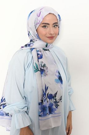 شال رنگی زنانه پنبه ای Mizge Scarf - کد 802575410