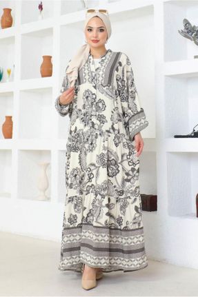 لباس طوسی زنانه رگولار بافتنی ویسکون کد 832678270