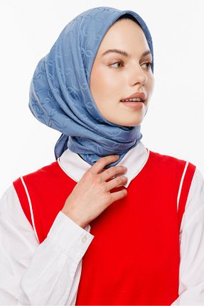 روسری آبی پنبه ای Mooncorn - کد 834352055