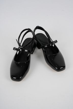 کفش پاشنه بلند کلاسیک مشکی زنانه چرم لاکی پاشنه نازک پاشنه متوسط ( 5 - 9 cm ) کد 815852580