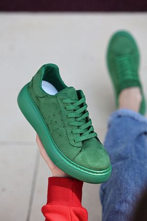 کفش بیرون سبز زنانه جیر LEYDİ SHOES - کد 834441188