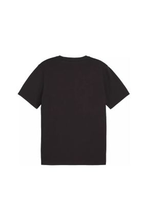 تی شرت مشکی زنانه رگولار یقه گرد تکی کد 834411265