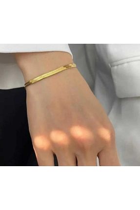دستبند استیل (فولاد) طلائی زنانه استیل (فولاد) Zclass - کد 834460813