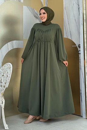 لباس حجاب خاکی زنانه اسلیم فیت Bym Fashion - کد 834456314