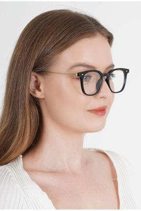 عینک محافظ نور آبی مشکی زنانه 48 فلزی کد 834361915