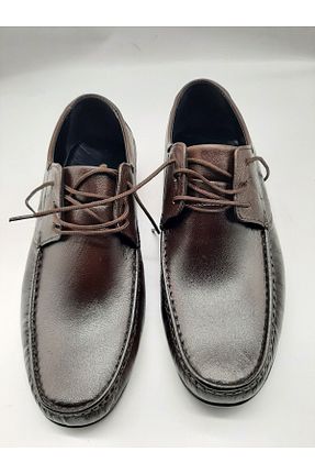 کفش کلاسیک قهوه ای مردانه چرم خالص Franz - کد 834439213