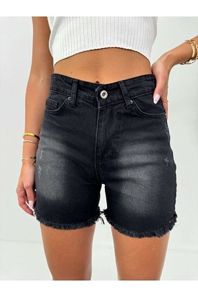شلوار جین مشکی زنانه پاچه ساده Elif Özbey Butik - کد 834463319
