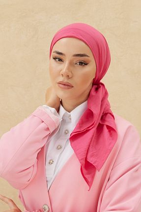 روسری صورتی پنبه ای Silk Home - کد 832399129
