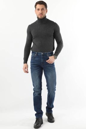 شلوار جین آبی مردانه پاچه رگولار جین استاندارد کد 415931910