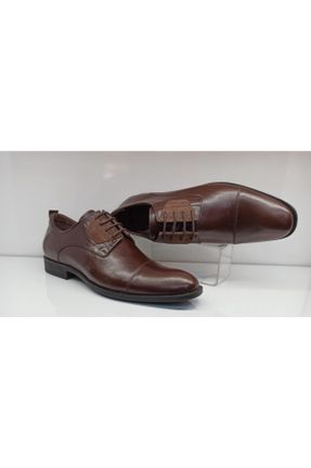 کفش کلاسیک قهوه ای مردانه چرم طبیعی کد 84979353