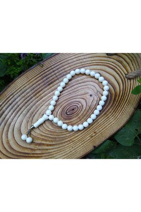 تسبیح سفید سنگ طبیعی Damla Hediyelik - کد 120938468