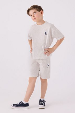 ست بالاتنه و پائین تنه بژ بچه گانه بافت U.S. Polo Assn. - کد 833584383