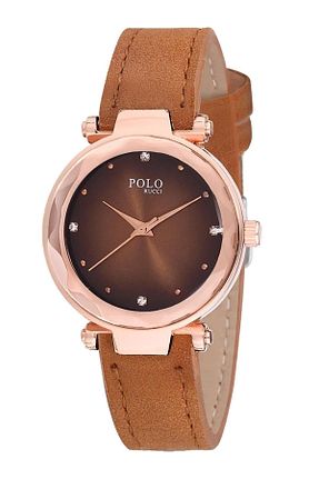 ساعت مچی قهوه ای زنانه 26-30 میلی متر POLO Rucci - کد 106257240
