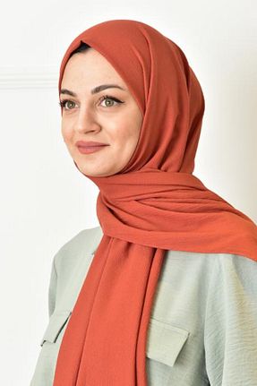 شال نارنجی زنانه پنبه ای BURDEN IPEK - کد 333050070