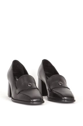 کفش پاشنه بلند کلاسیک مشکی زنانه پاشنه ضخیم پاشنه متوسط ( 5 - 9 cm ) کد 807922464