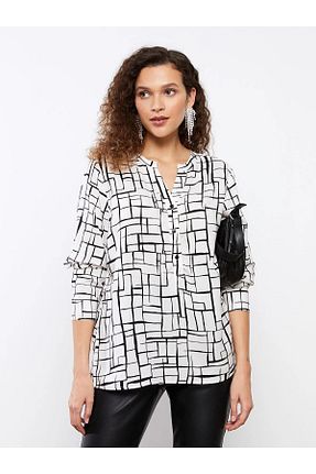 بلوز نباتی زنانه چاپی LC Waikiki - کد 673907257