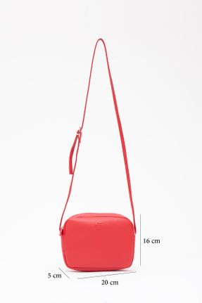 کیف دوشی قرمز زنانه چرم مصنوعی کد 773847961